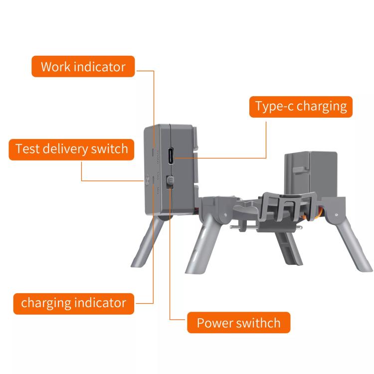 Para DJI Air 3S / Air 3 Drone YX Airdrop System Lanzador recargable Carga 500 g, For DJI Air 3S / Air 3
