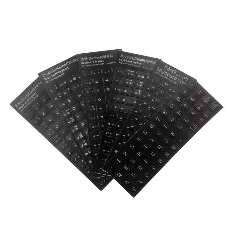 Pegatina para teclado de ordenador portátil, Ukraine, Turkish, Swedish, Polish, Farsi