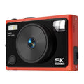 Cámara digital 5K WiFi 72MP Doble lente Enfoque automático Zoom digital 18x Filtros de color para estudiantes Cámara de belleza CCD