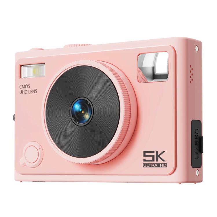 Cámara digital 5K WiFi 72MP Doble lente Enfoque automático Zoom digital 18x Filtros de color para estudiantes Cámara de belleza CCD