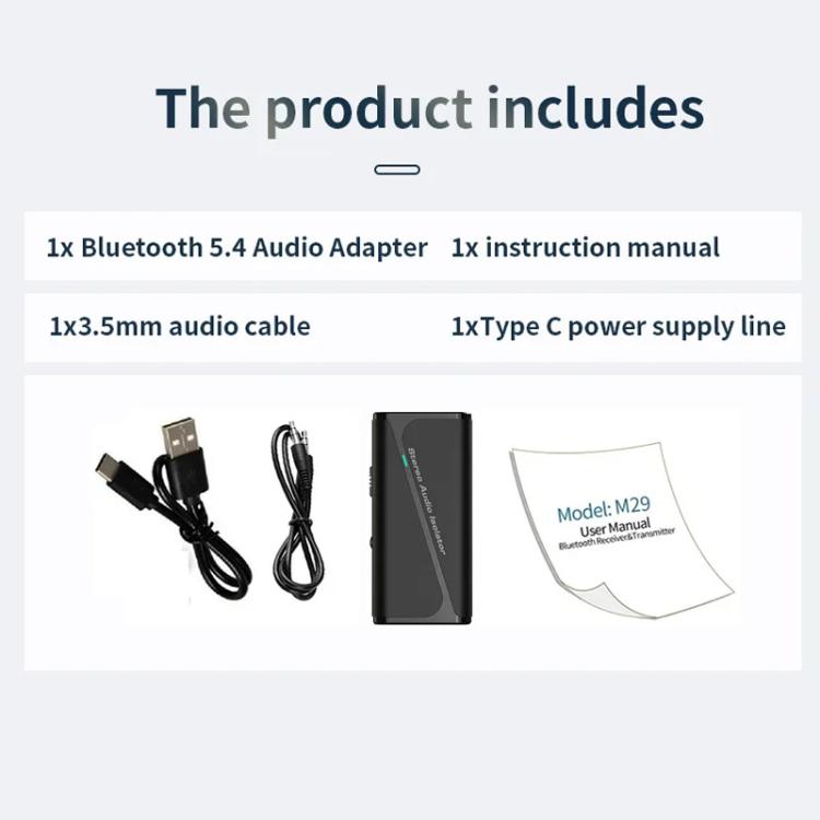 Receptor aislador de tierra común de audio Bluetooth 5.4 Reductor de ruido antiinterferencias, M29
