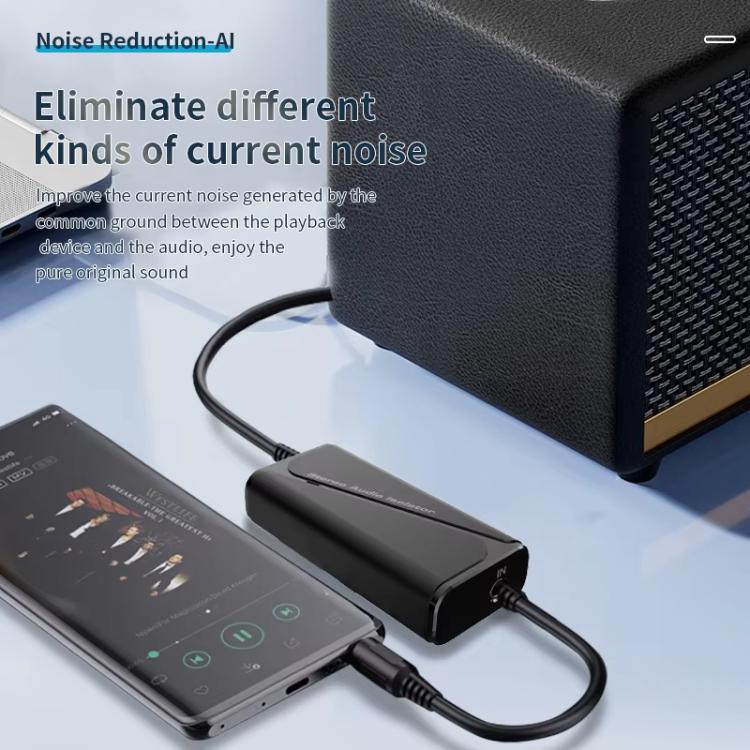 Receptor aislador de tierra común de audio Bluetooth 5.4 Reductor de ruido antiinterferencias, M29