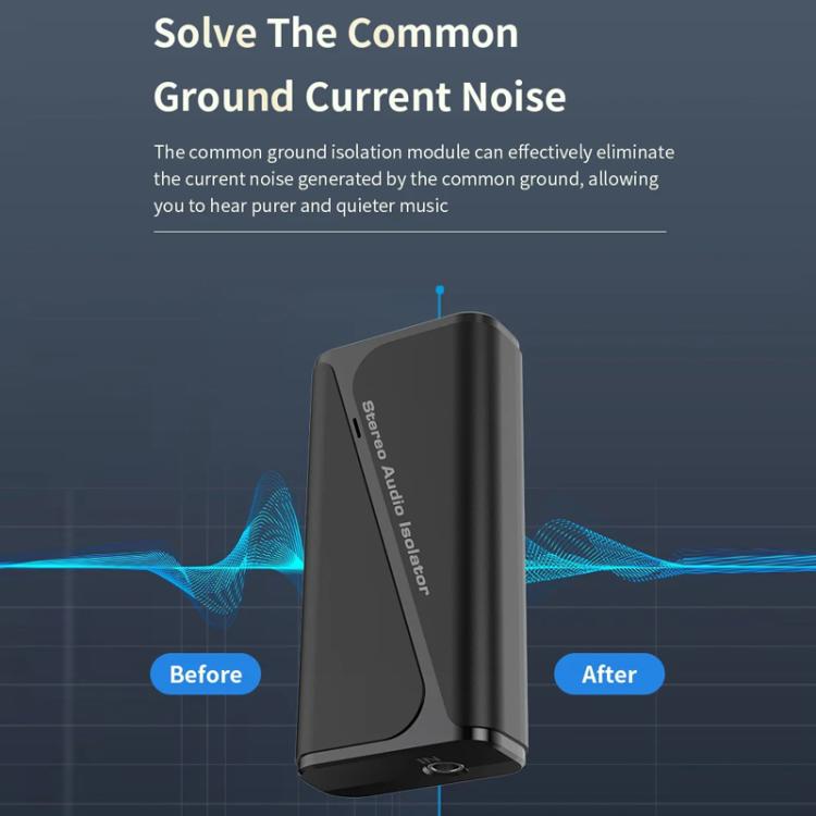 Receptor aislador de tierra común de audio Bluetooth 5.4 Reductor de ruido antiinterferencias, M29