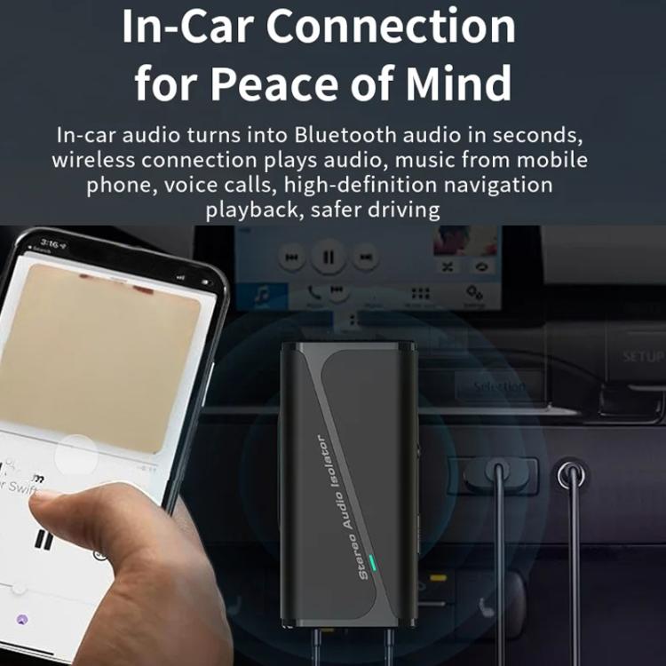 Receptor aislador de tierra común de audio Bluetooth 5.4 Reductor de ruido antiinterferencias, M29