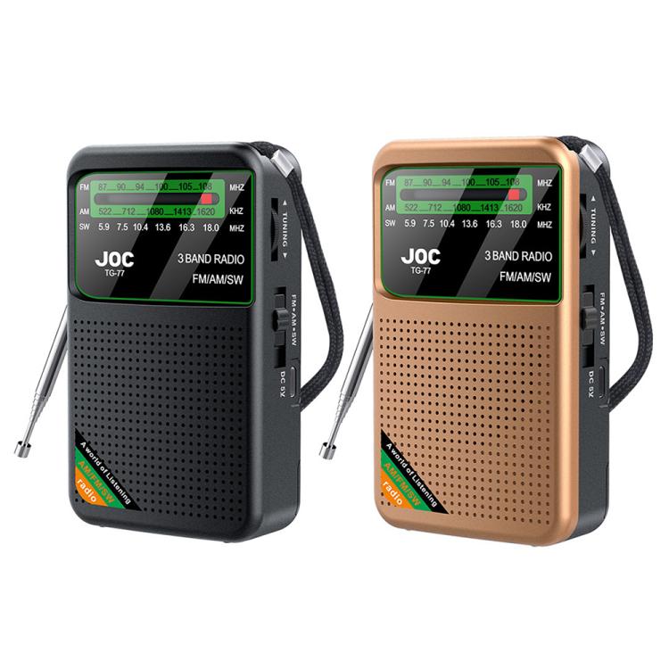 Radio portátil de banda completa y canal completo JOC TG-77 Mini FM/AM/SW