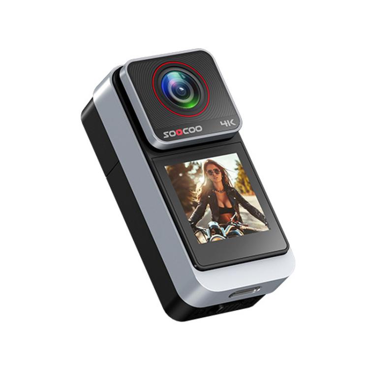 Grabadora de conducción de motocicletas 4K HD antivibración, resistente al agua, montada en el pecho, cámara de buceo para pulgar, SOOCOO SAW1 No Memory Card, SOOCOO SAW1 With 32G Memory Card, SOOCOO SAW1 With 64G Memory Card                           ...