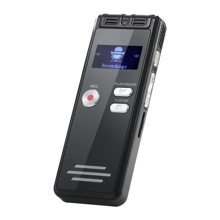 Grabadora de entrevistas con pantalla LED de 0,8 pulgadas SK6, reproductor de MP3 recargable por USB, Without Memory, 32GB