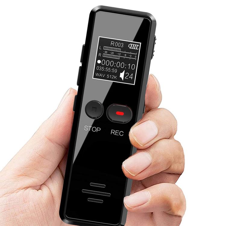 Mini grabadora de entrevistas HD con pantalla LCD de 0,9 pulgadas y reproductor MP3 con carga USB, 8GB, 16GB, 32GB, 64GB
