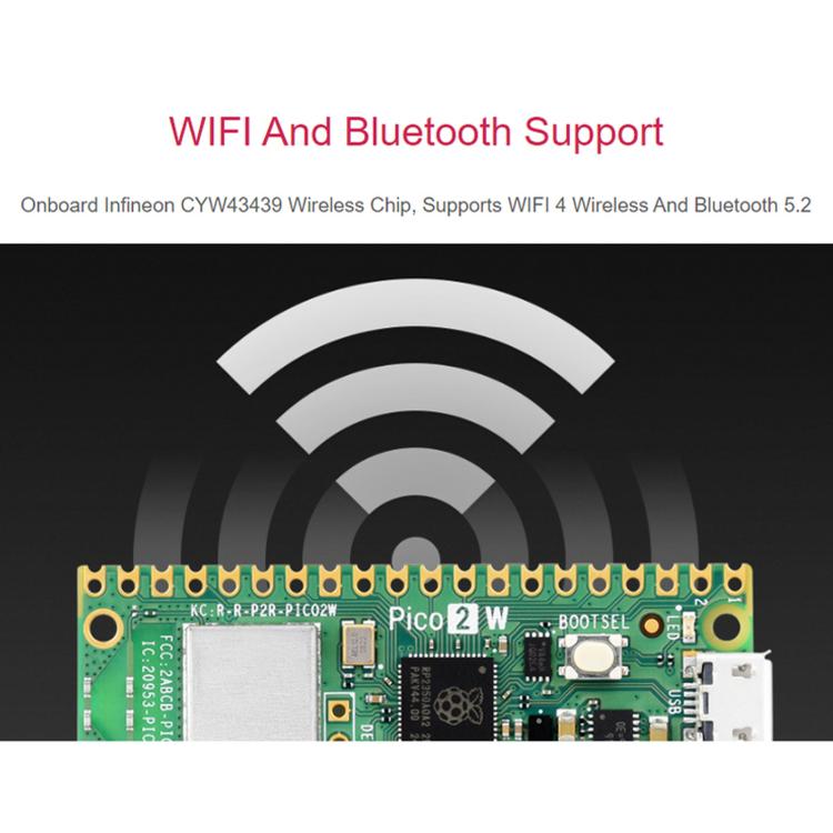 Placa de desarrollo de microcontrolador Waveshare para Raspberry Pi Pi Pico / Pico 2 W