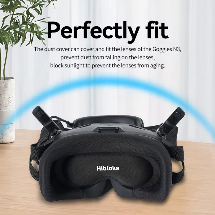 Funda protectora para gafas de aviador, protección contra el polvo para pantalla de visualización frontal compatible con DJI N3 / Oculus Quest / Pico 3, Hibloks