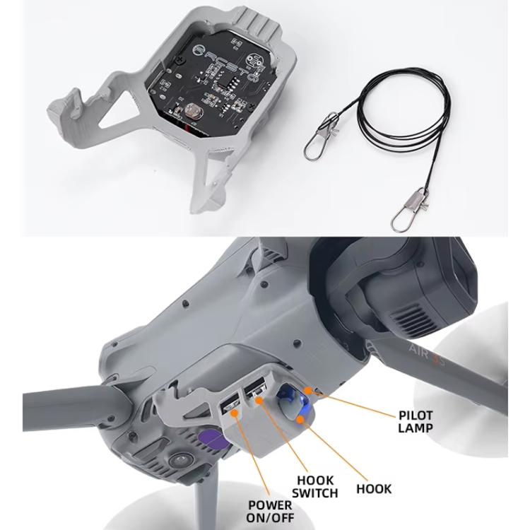Adecuado para el dispositivo de transporte de lanzamiento aéreo para drones DJI Air3s RCSTQ