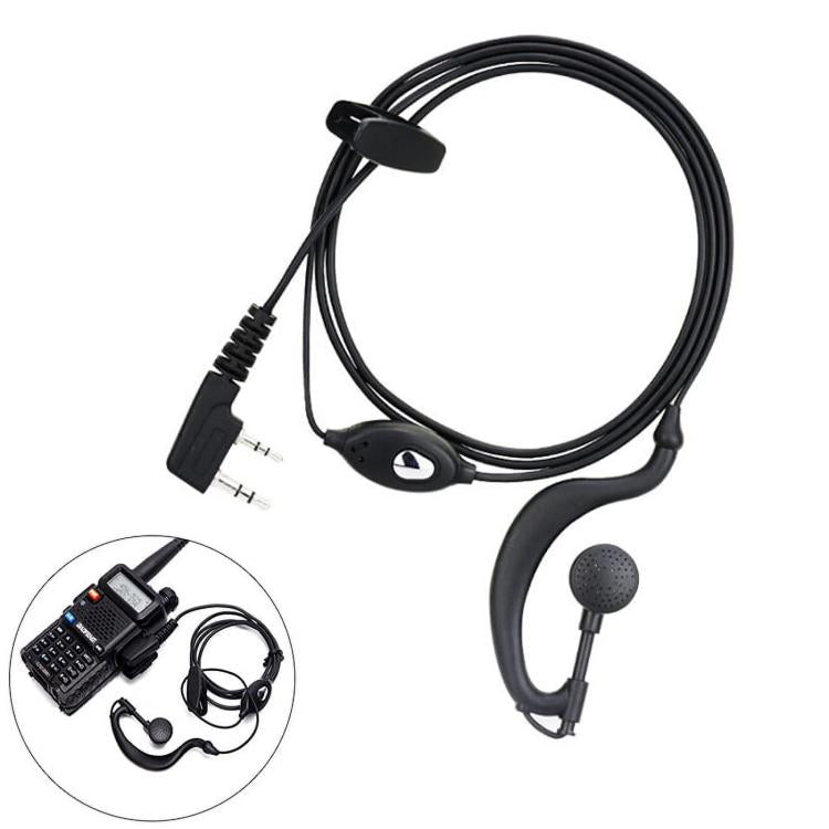 Auriculares intrauditivos duraderos para intercomunicador Walkie Talkie BAOFENG