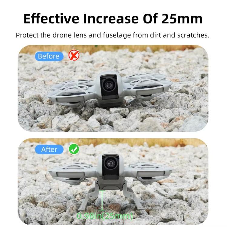 Para DJI Neo BRDRC NEO021 Pata de cabra elevadora Tren de aterrizaje para drones Pata de cabra plegable, NEO021