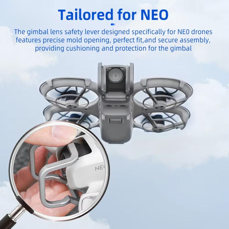 Para DJI Neo BRDRC Barra de choque de parachoques de metal Soporte de protección de lente de cardán para drones Accesorios, NEO024