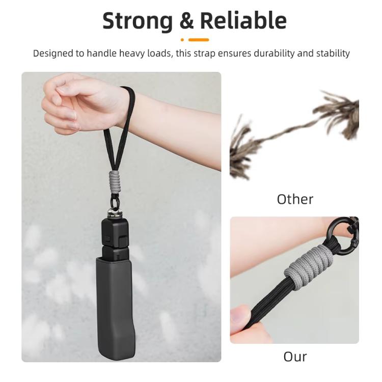 Correa de muñeca para cámara deportiva BRDRC con cordón para prevención de pérdida de tornillo de 1/4 de pulgada, accesorios