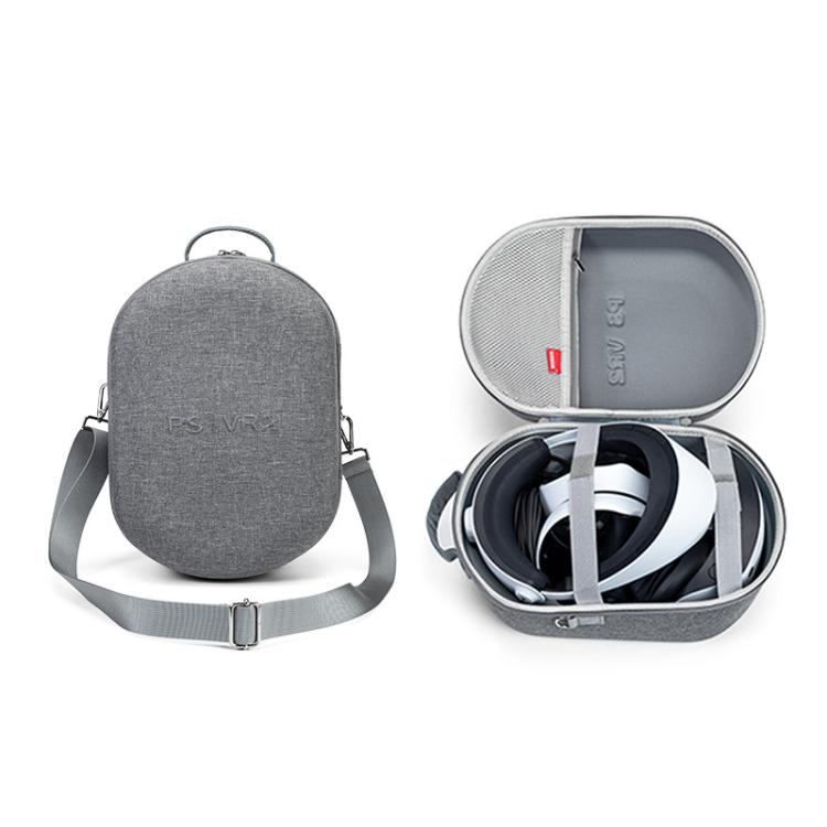 Bolsa protectora de almacenamiento portátil para PlayStation VR2, Handbag Dark Gray, Handbag Black, Shoulder Strap Dark Gray, Shoulder Strap Black