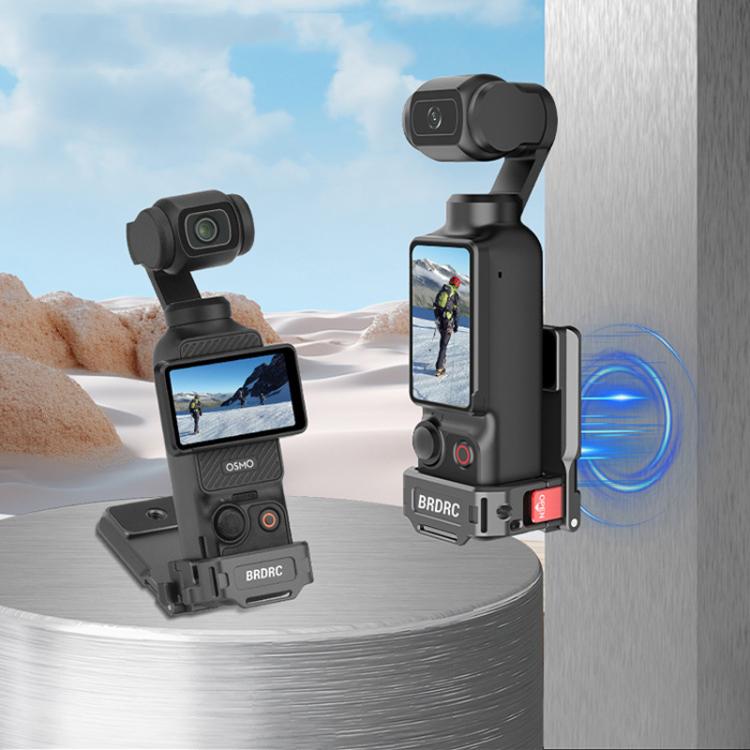 Adaptador de clip trasero de expansión con base magnética multifuncional para DJI OSMO Pocket 3 BRDRC PO3005, accesorio de bisel, For DJI OSMO Pocket 3 Tarnish