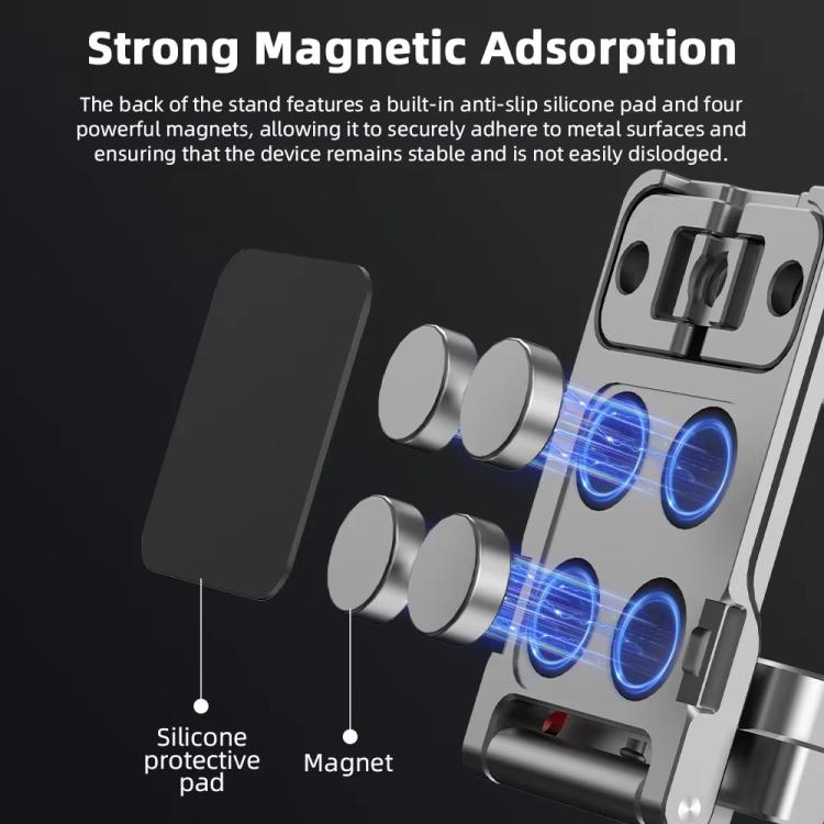 Adaptador de clip trasero de expansión con base magnética multifuncional para DJI OSMO Pocket 3 BRDRC PO3005, accesorio de bisel, For DJI OSMO Pocket 3 Tarnish