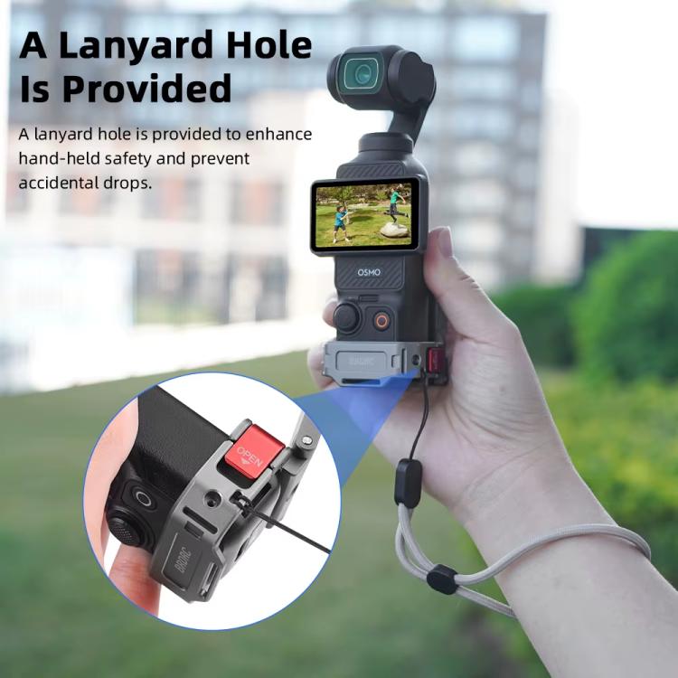 Adaptador de clip trasero de expansión con base magnética multifuncional para DJI OSMO Pocket 3 BRDRC PO3005, accesorio de bisel, For DJI OSMO Pocket 3 Tarnish