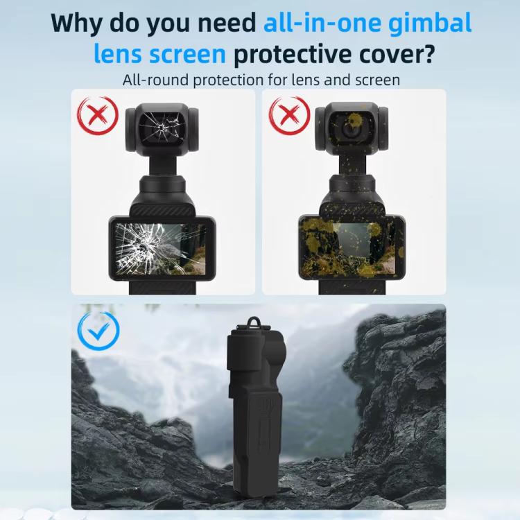 Tapa de lente BRDRC para DJI OSMO Pocket 3, estuche para cámara, protector de pantalla, accesorios