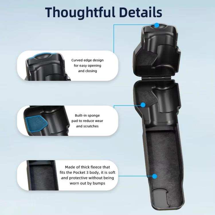 Tapa de lente BRDRC para DJI OSMO Pocket 3, estuche para cámara, protector de pantalla, accesorios