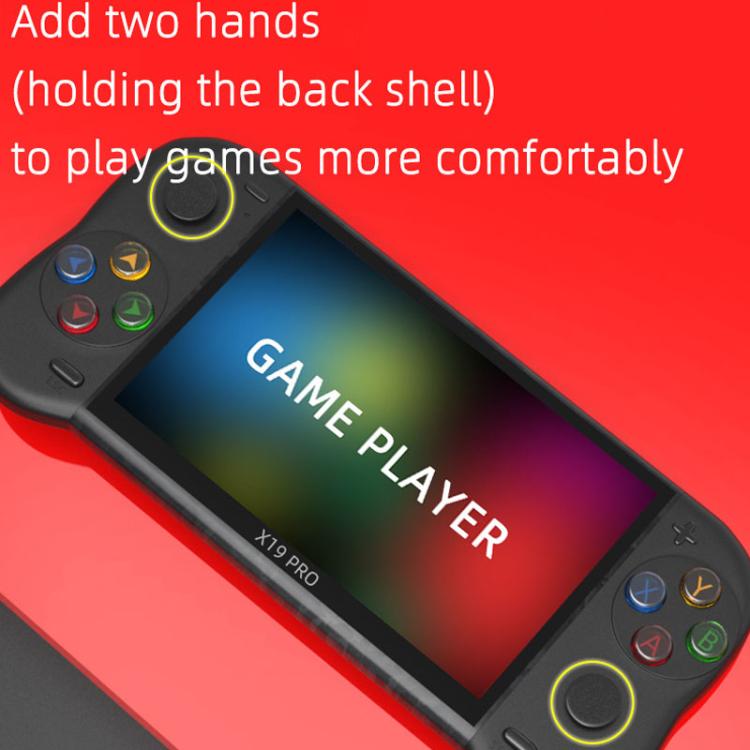 Consola de juegos portátil X19 Pro con pantalla de 5,1 pulgadas, compatible con salida de TV AV y tarjeta de memoria de 8 GB