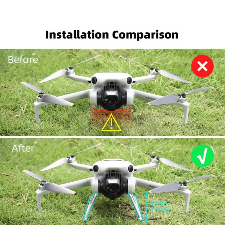 Correa plegable para el tren de aterrizaje BRDRC Booster para DJI Mini 4 Pro
