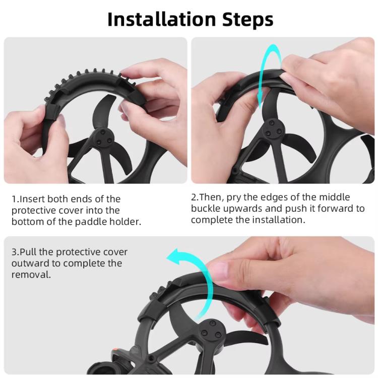 4 anillos de parachoques de protección de paleta para DJI Avata 2 BRDRC