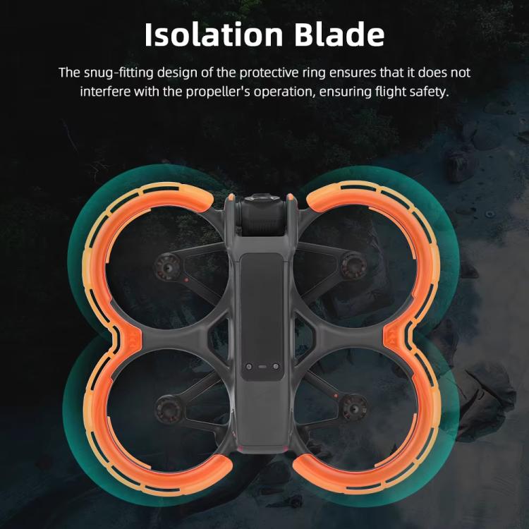 Para DJI Avata 2 BRDRC Protector de paleta integrado Anillo de parachoques de una pieza