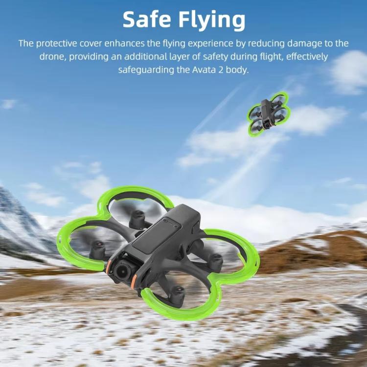Para DJI Avata 2 BRDRC Protector de paleta integrado Anillo de parachoques de una pieza