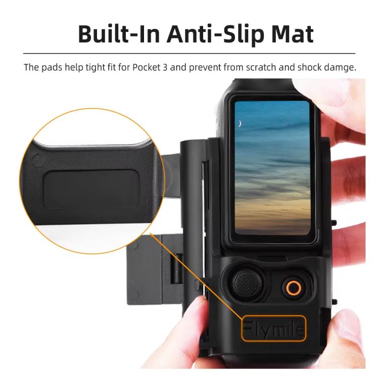 Para DJI Osmo Pocket 3 Flymile Soporte magnético Base fija Clip trasero Adaptador Bisel Accesorios, 4pcs /Set, 6pcs /Set