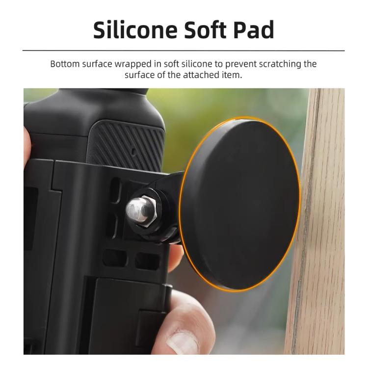 Para DJI Osmo Pocket 3 Flymile Soporte magnético Base fija Clip trasero Adaptador Bisel Accesorios, 4pcs /Set, 6pcs /Set