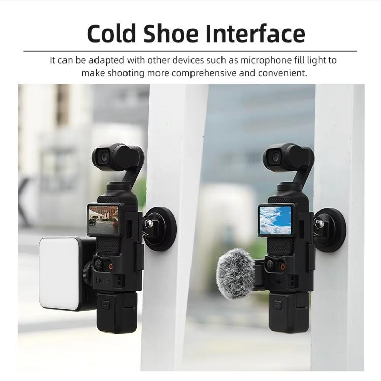 Para DJI Osmo Pocket 3 Flymile Soporte magnético Base fija Clip trasero Adaptador Bisel Accesorios, 4pcs /Set, 6pcs /Set