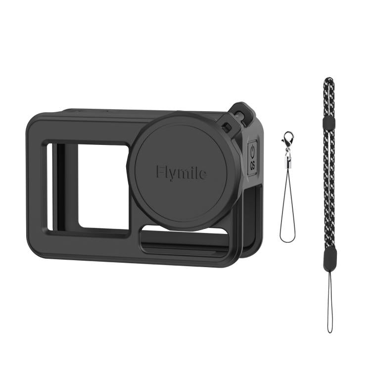 Funda de silicona Flymile para lentes de cámara deportiva, fundas protectoras para DJI Osmo Action 3/4/5 Pro