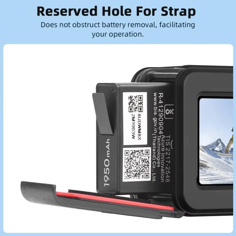 Funda de silicona Flymile para lentes de cámara deportiva, fundas protectoras para DJI Osmo Action 3/4/5 Pro