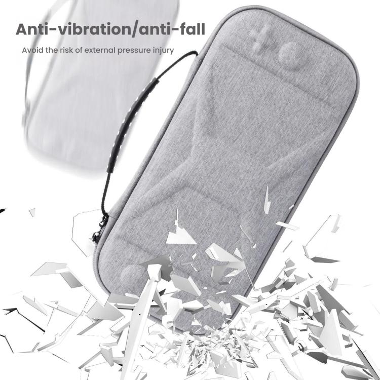 Bolsa de almacenamiento de tela EVA para consola de juegos Nintendo Switch 2, X-Pattern Gray, X-Pattern Black