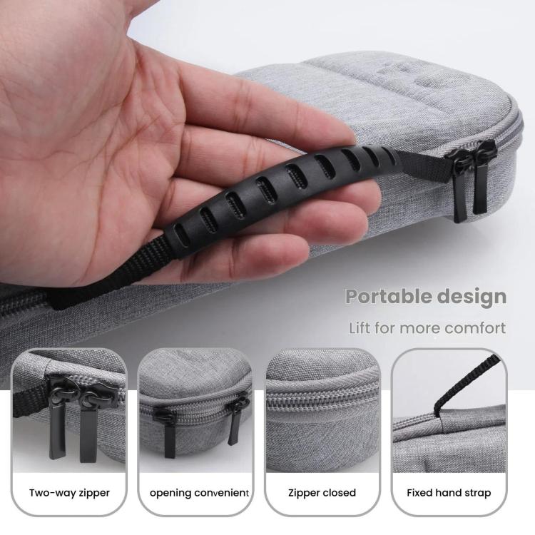 Bolsa de almacenamiento de tela EVA para consola de juegos Nintendo Switch 2, X-Pattern Gray, X-Pattern Black