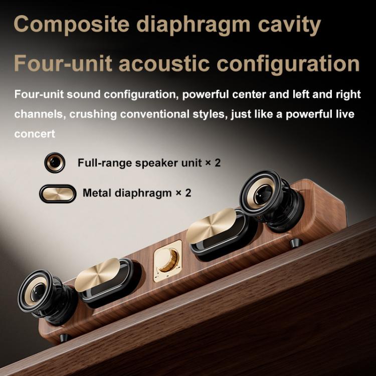 Altavoz Bluetooth inalámbrico de escritorio estéreo HIFI retro Havit M16
