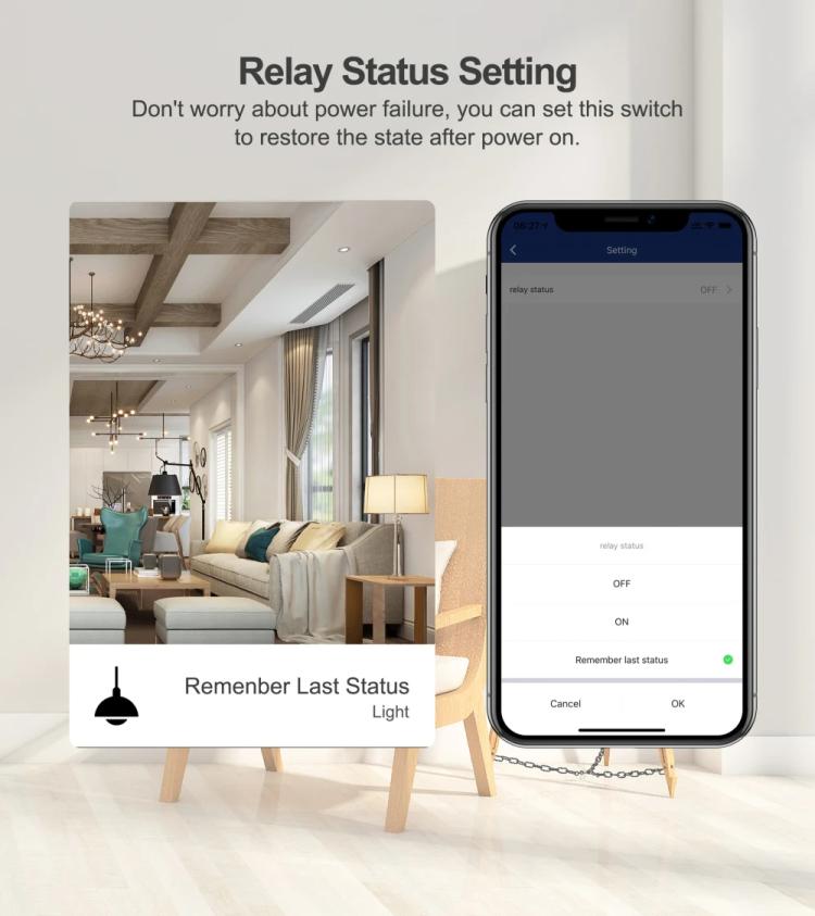 El interruptor inteligente Tuya WiFi es compatible con el control por voz de Amazon ALEXA/Google HOME, 10A, 20A, 30A