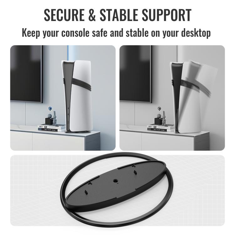 Soporte vertical de escritorio para consola de juegos PS5/PS5 Slim/PS5 Pro, base antideslizante