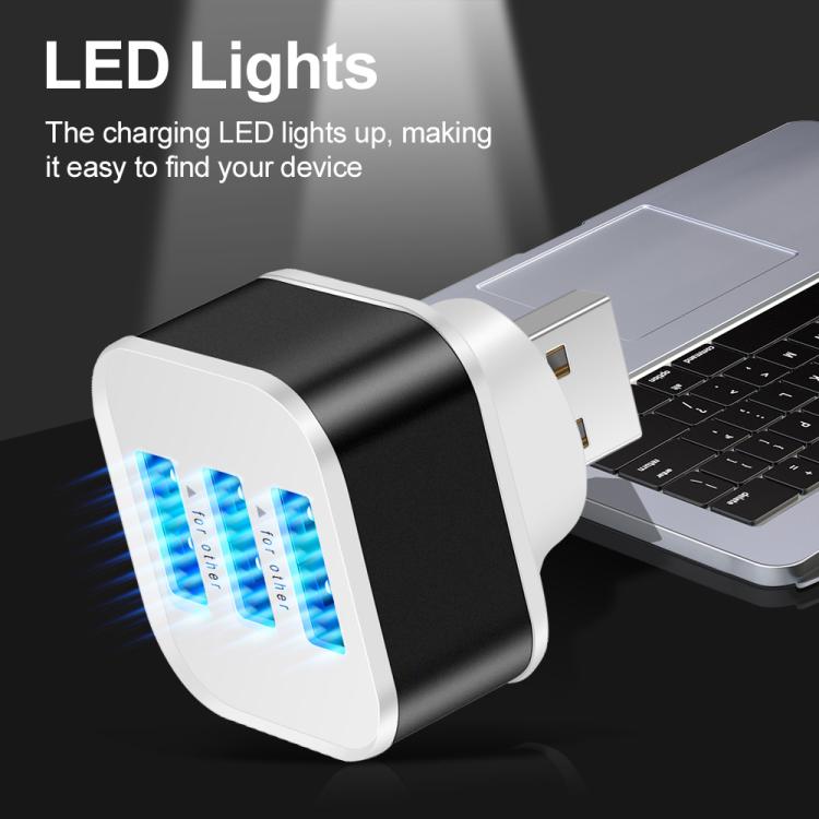 Expansor de concentrador USB 2.0 de 3 puertos