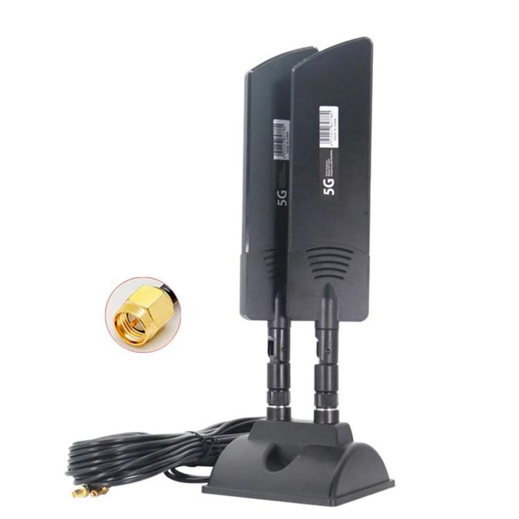 Antena externa para enrutador 5G de 42dbi, amplificador de señal WiFi de largo alcance para exteriores, SMA Male Black, TS9 Black, SMA Male White, TS9 White