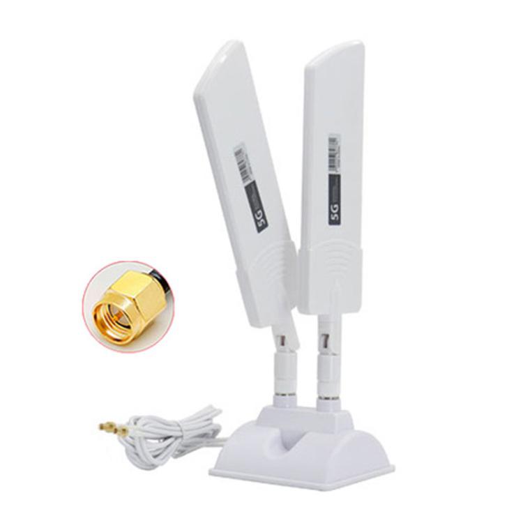 Antena externa para enrutador 5G de 42dbi, amplificador de señal WiFi de largo alcance para exteriores, SMA Male Black, TS9 Black, SMA Male White, TS9 White