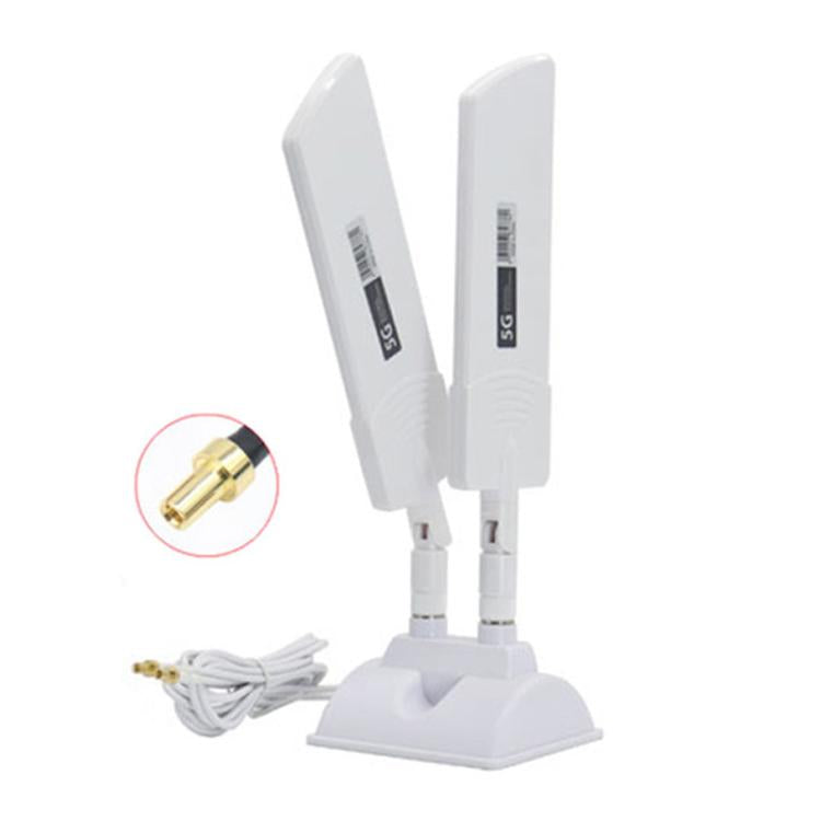 Antena externa para enrutador 5G de 42dbi, amplificador de señal WiFi de largo alcance para exteriores, SMA Male Black, TS9 Black, SMA Male White, TS9 White