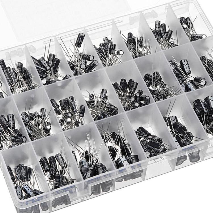 Especificaciones de los kits de condensadores electrolíticos de 0,1 uF a 1000 uF 24, Electrolytic Capacitor Kits