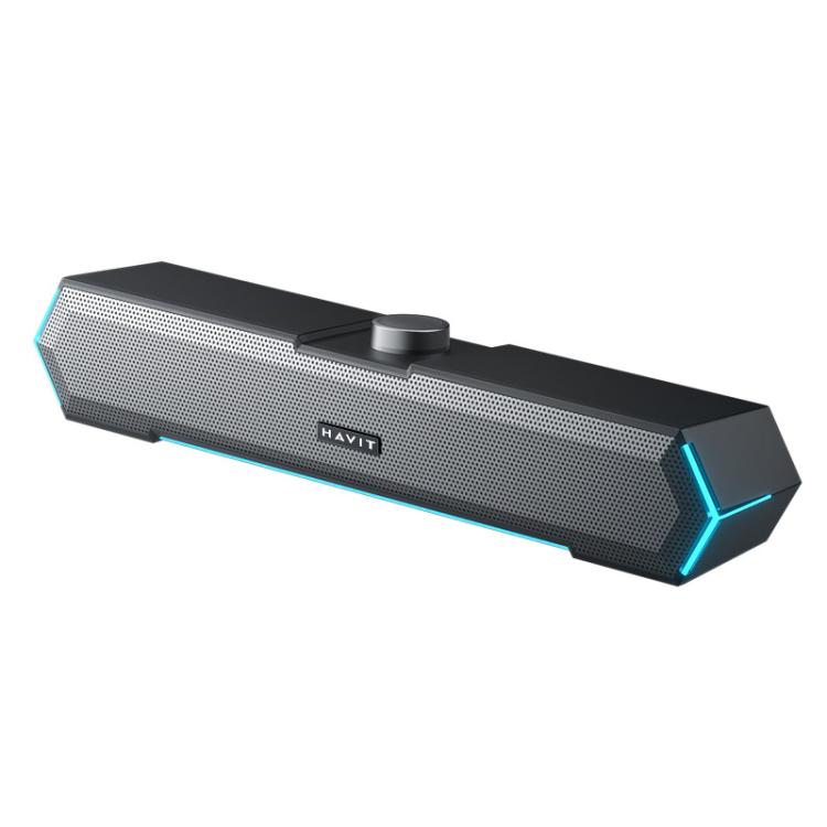 Altavoz con cable para computadora de escritorio Havit M19 con efecto de iluminación RGB, Black Standard Version, White Standard Version, Black Bluetooth Version, Bluetooth Microphone Version