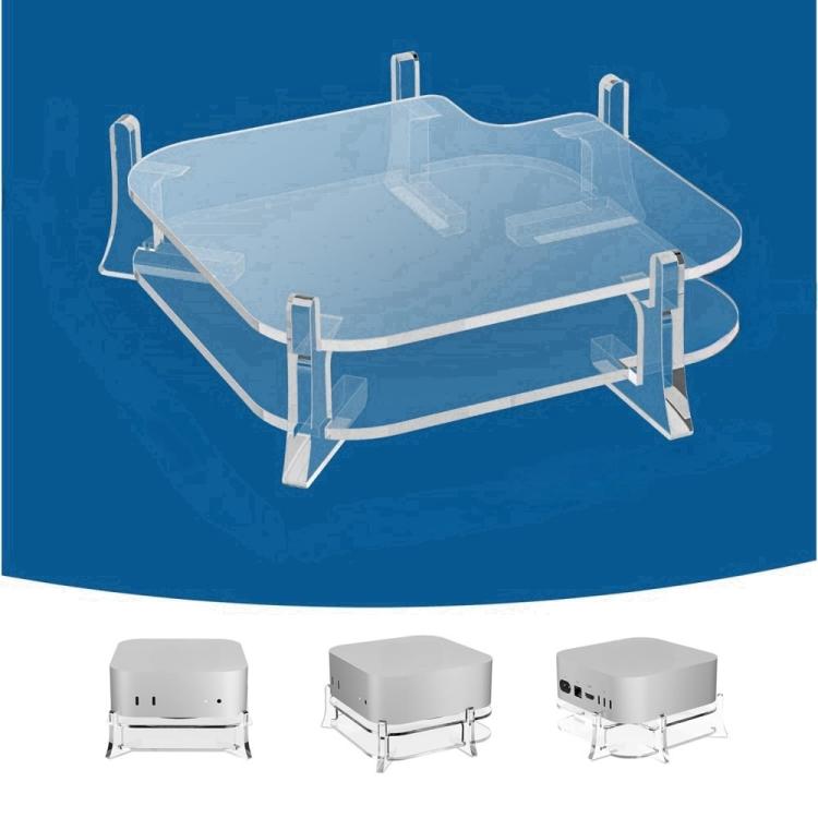 Soporte de almacenamiento acrílico para escritorio MAC Mini M4, For MAC Mini M4