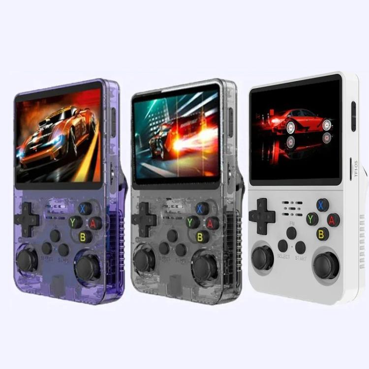 Consola de juegos portátil retro R36S con sistema Linux, pantalla de 3,5 pulgadas y una sola tarjeta TF., 64G, 128G