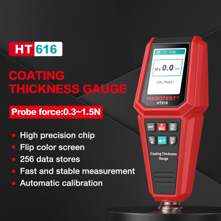 Medidor de espesor de pintura para automóviles HABOTEST HT616, HT616
