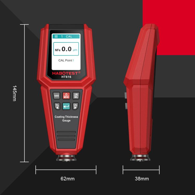 Medidor de espesor de pintura para automóviles HABOTEST HT616, HT616